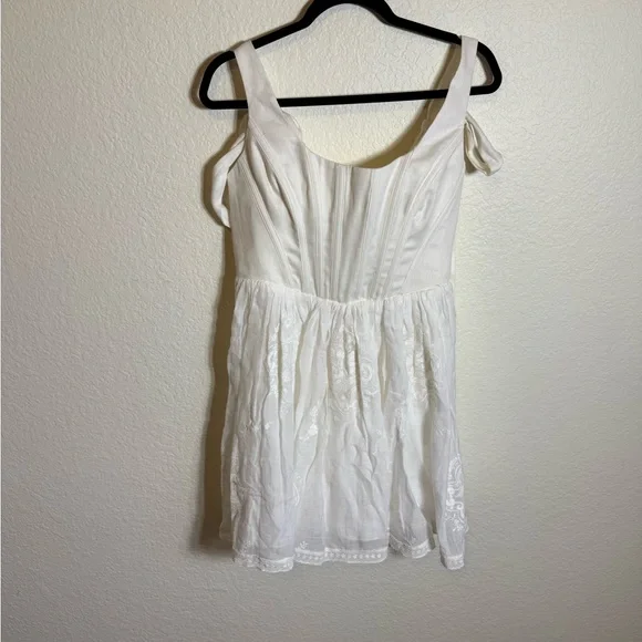ZIMMERMANN Alight Corset White Mini Dress
